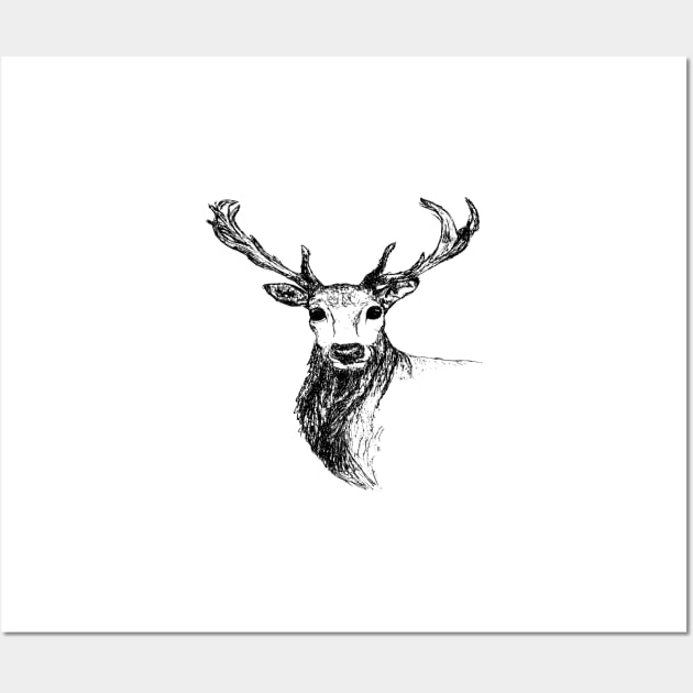 The Deer Wall Art by Gaspar Luik